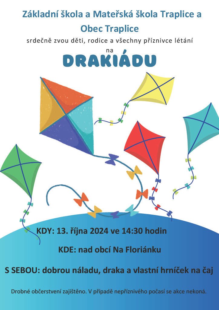 Drakiáda v neděli 13.10.2024 od 14:30 hod U Floriánku